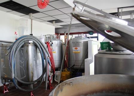 Black Swan Brewpub brewing equipment