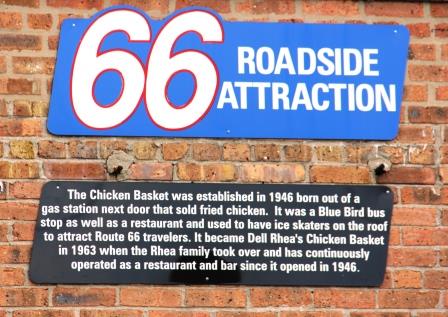 Dell Rhea Chicken Basket - Route 66 Roadside Attraction