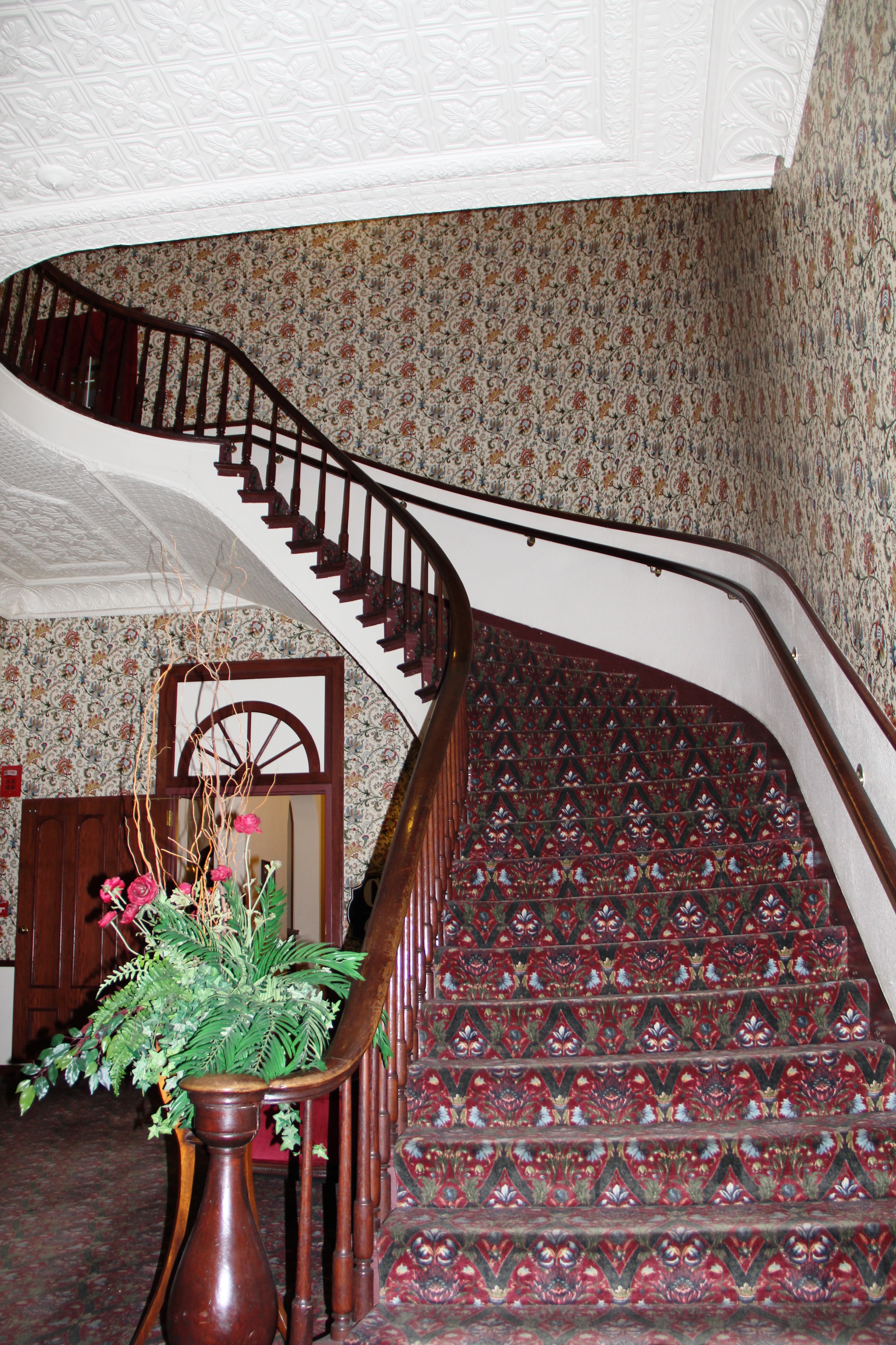 Staircase at DeSoto House Hotel