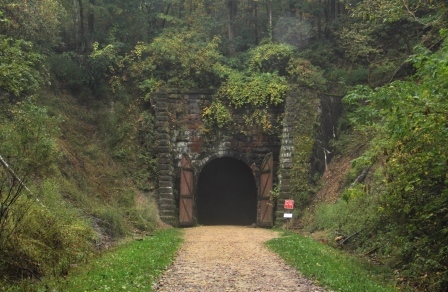 Bike or Hike through Railroad Tunnels in Sparta WI, the Bicycling Capital of America