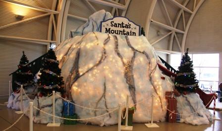 Santa's Mountain at the Indiana Welcome Center "A Christmas Story" Comes Home exhibit.