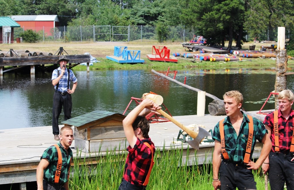Fred Scheer’s Lumberjack Show, Hayward WI Skill, Competition, Laughter