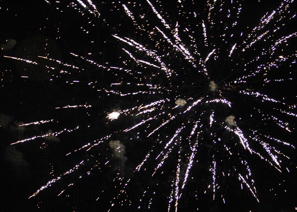 fireworks at Simmons Field following a Kenosha Kingfish game