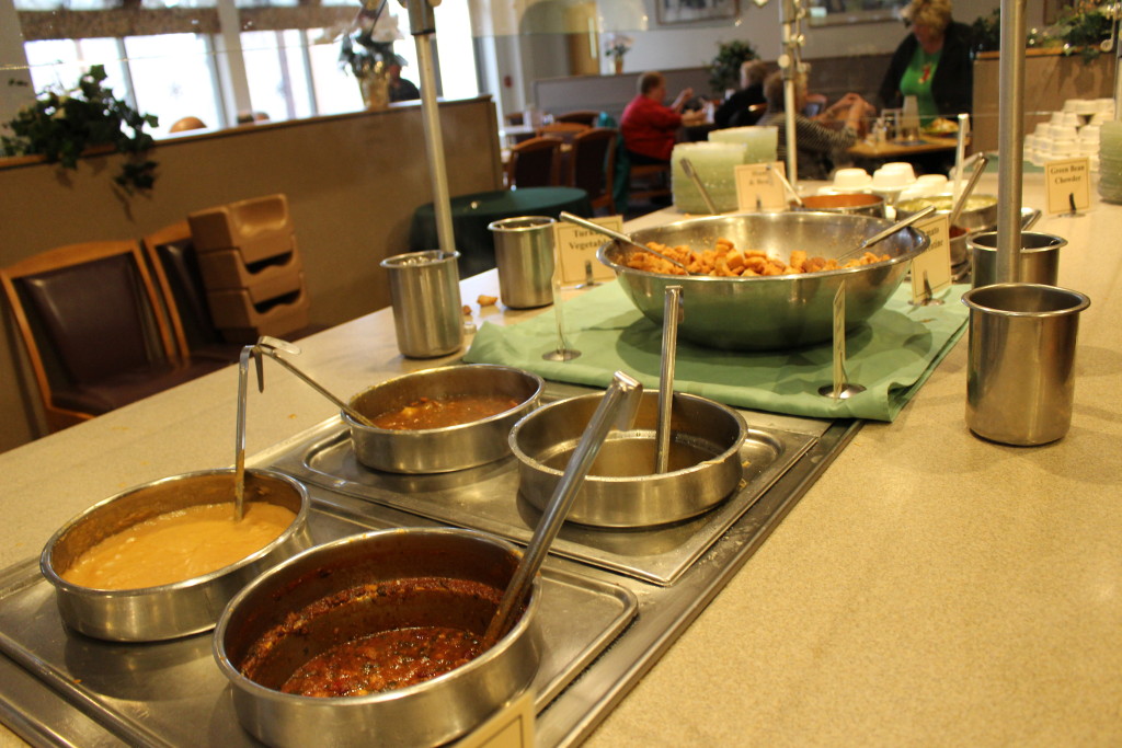 Choose Wisely Soup and Salad bar at Shrine Restaurant, Belleville, Illinois
