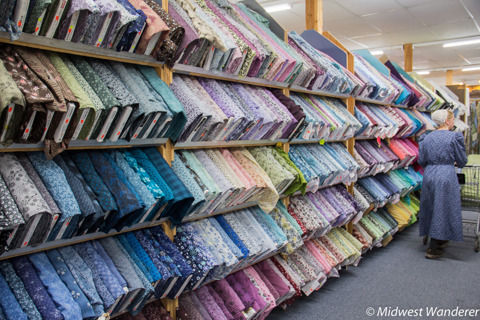 fabrics at Dutchman's Store