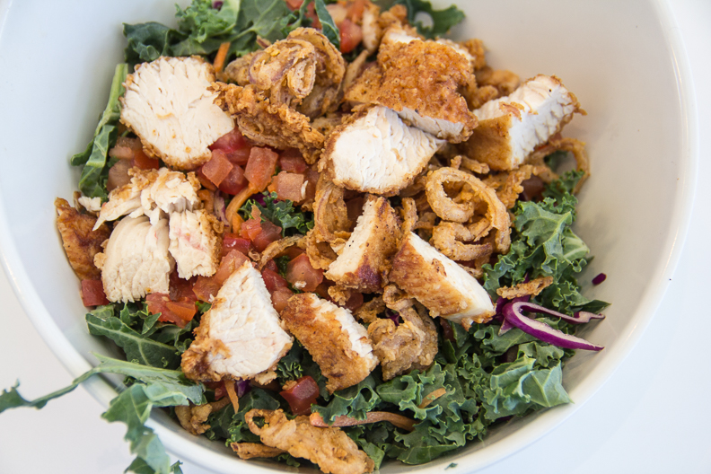 kale and chicken salad