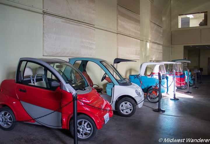 micro cars at the Route 66 Electric Vehicle Museum