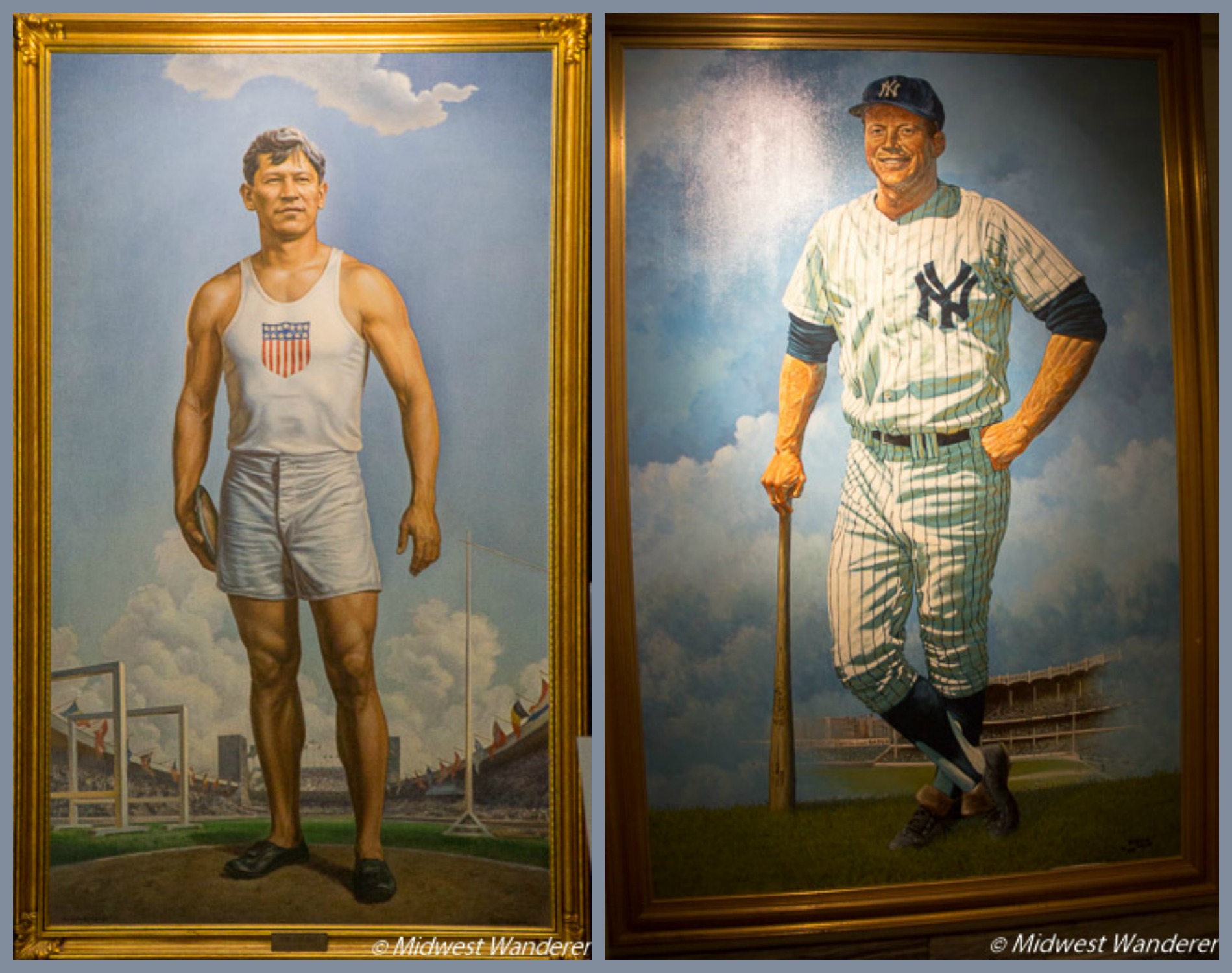 Jim Thorpe and Mickey Mantle
