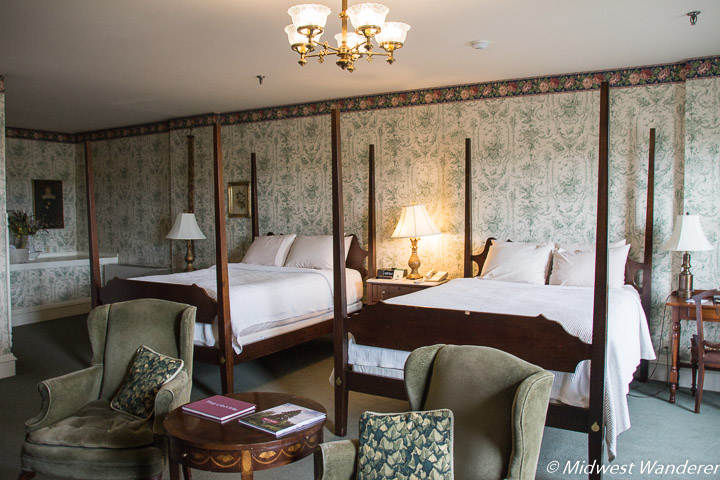 Victorian Room in the historic St. James Hotel, Red Wing MN