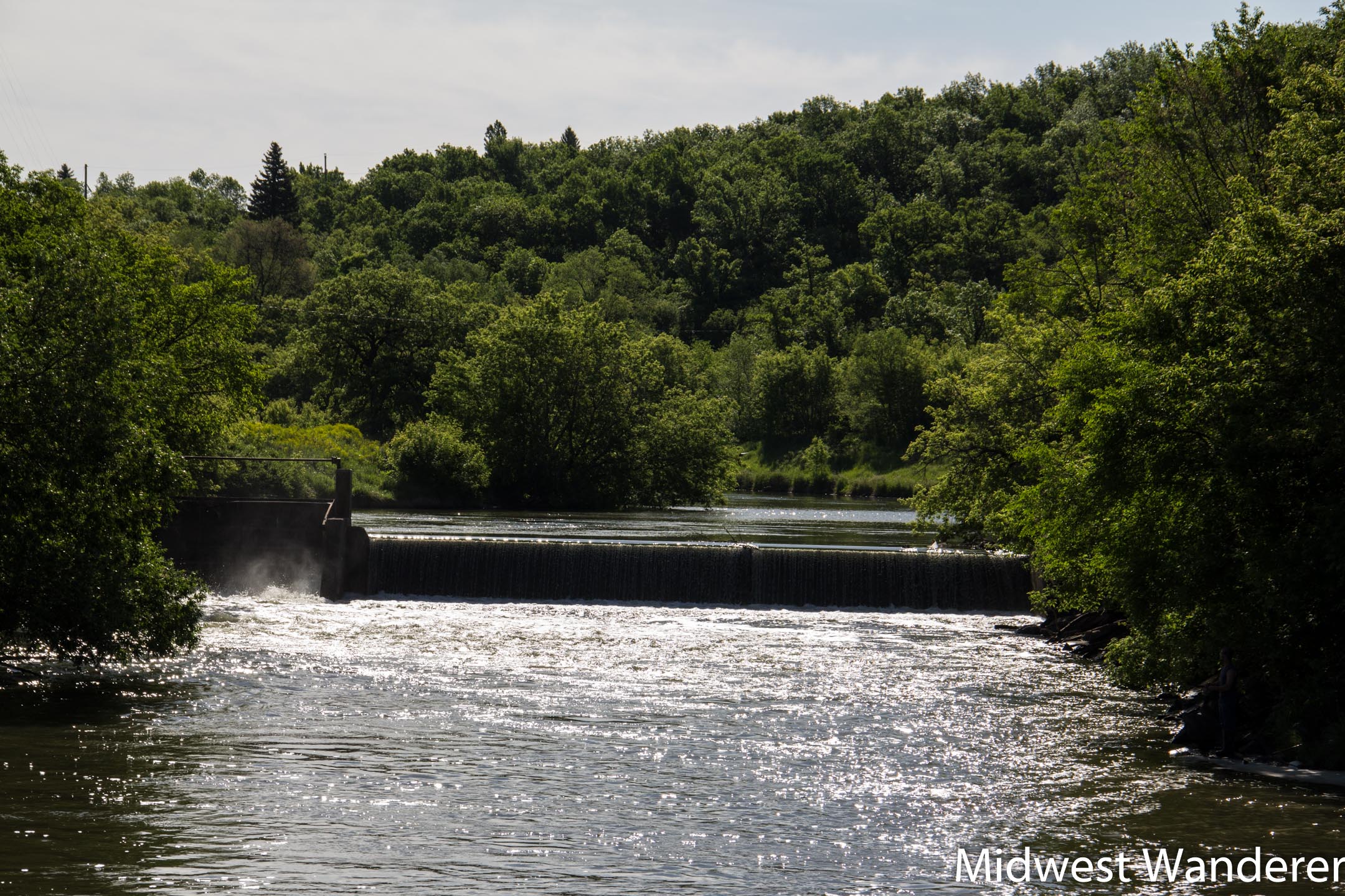 Mill Dam on Valley City Historic Bridges Tour