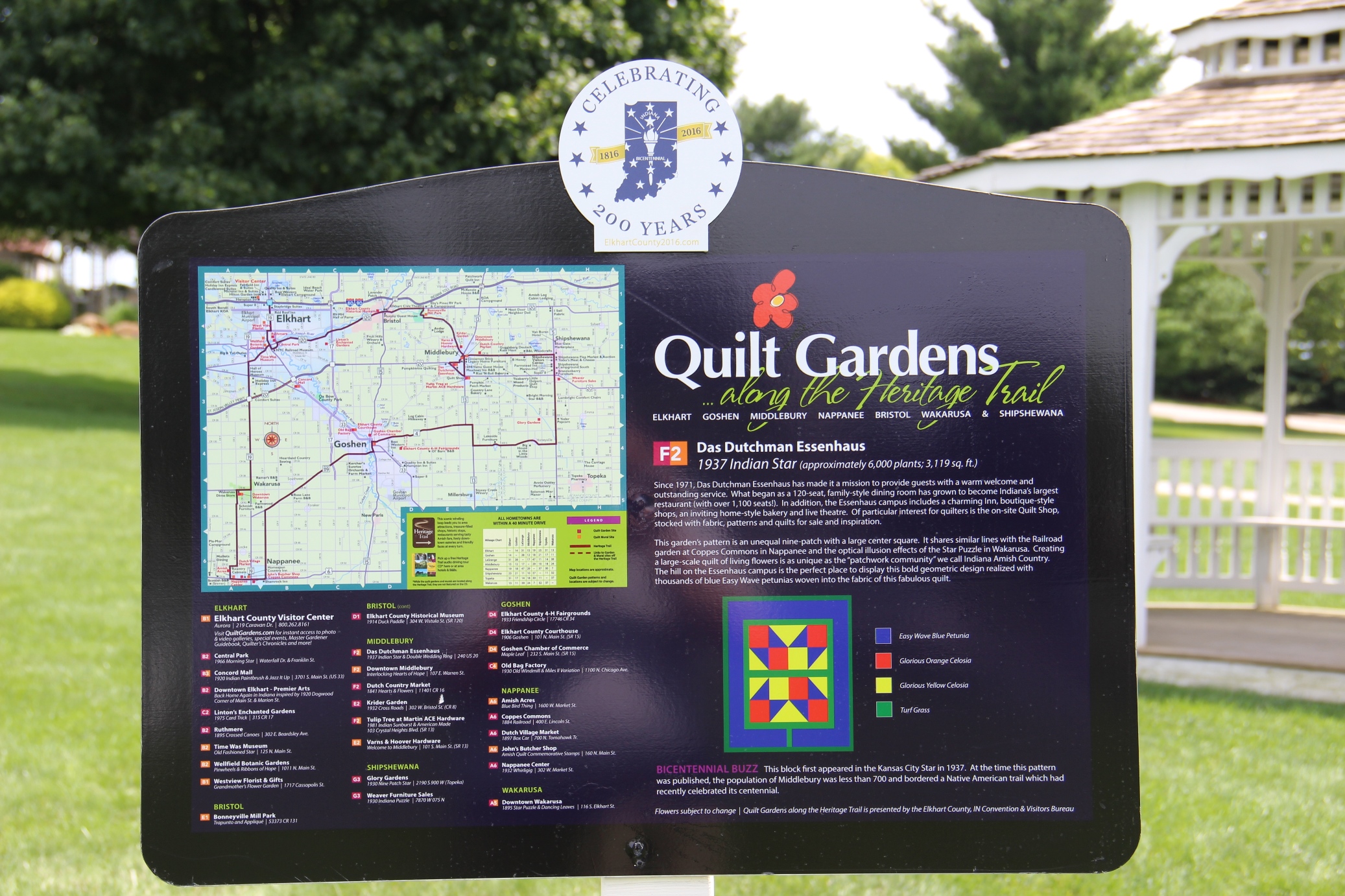 Quilt Garden sign