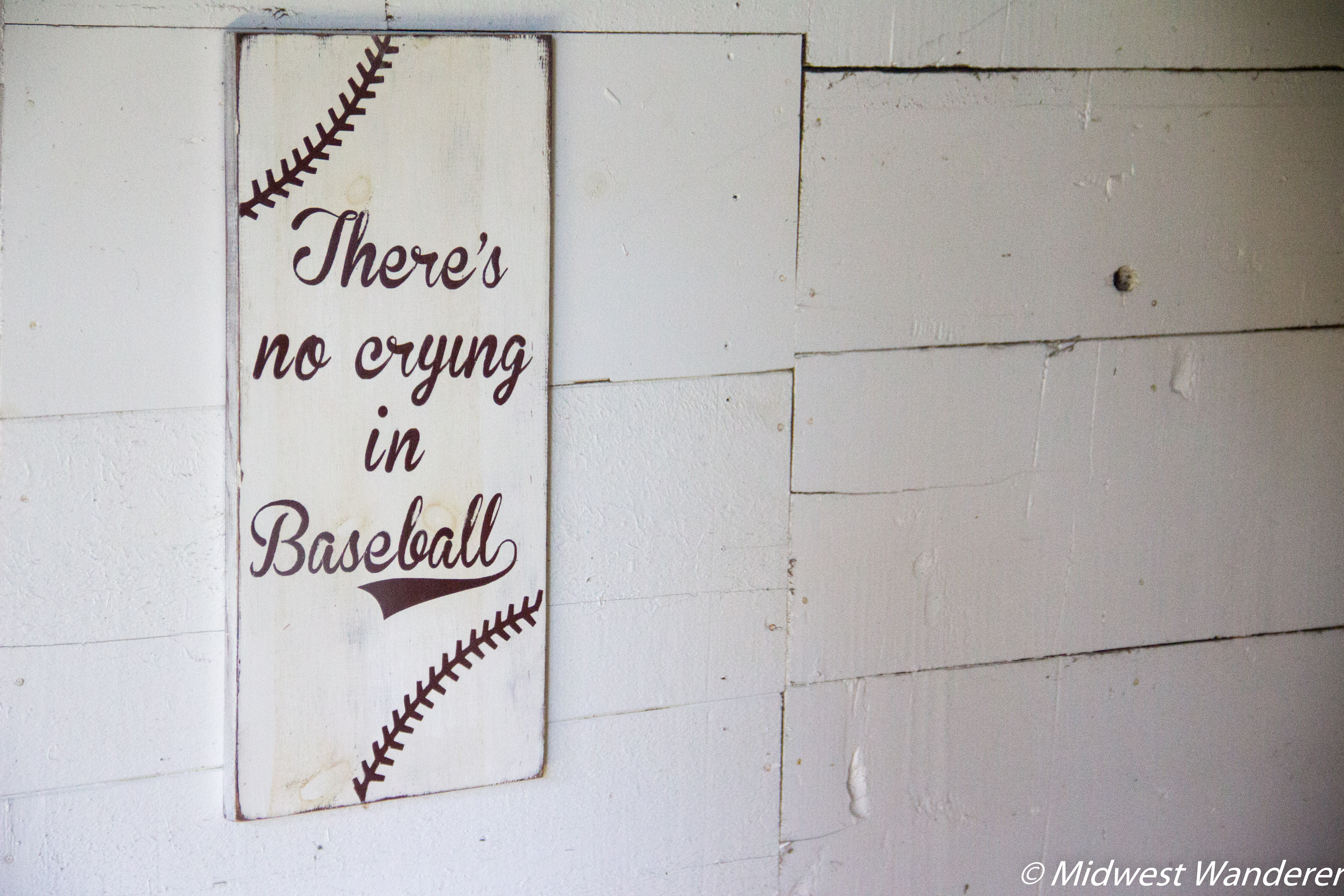 No crying in baseball