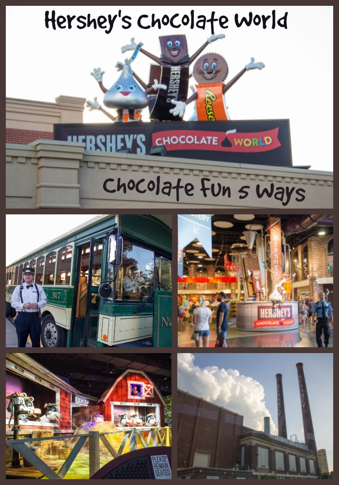 Hersheys Chocolate World collage