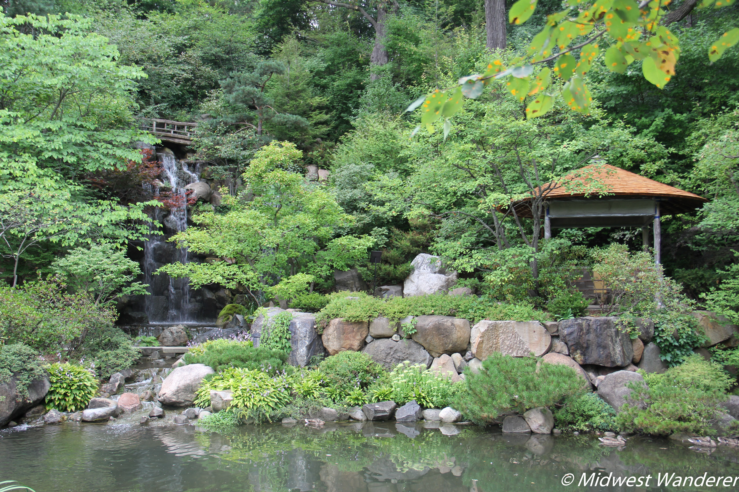 Anderson Japanese Gardens - Falls and Gazebo