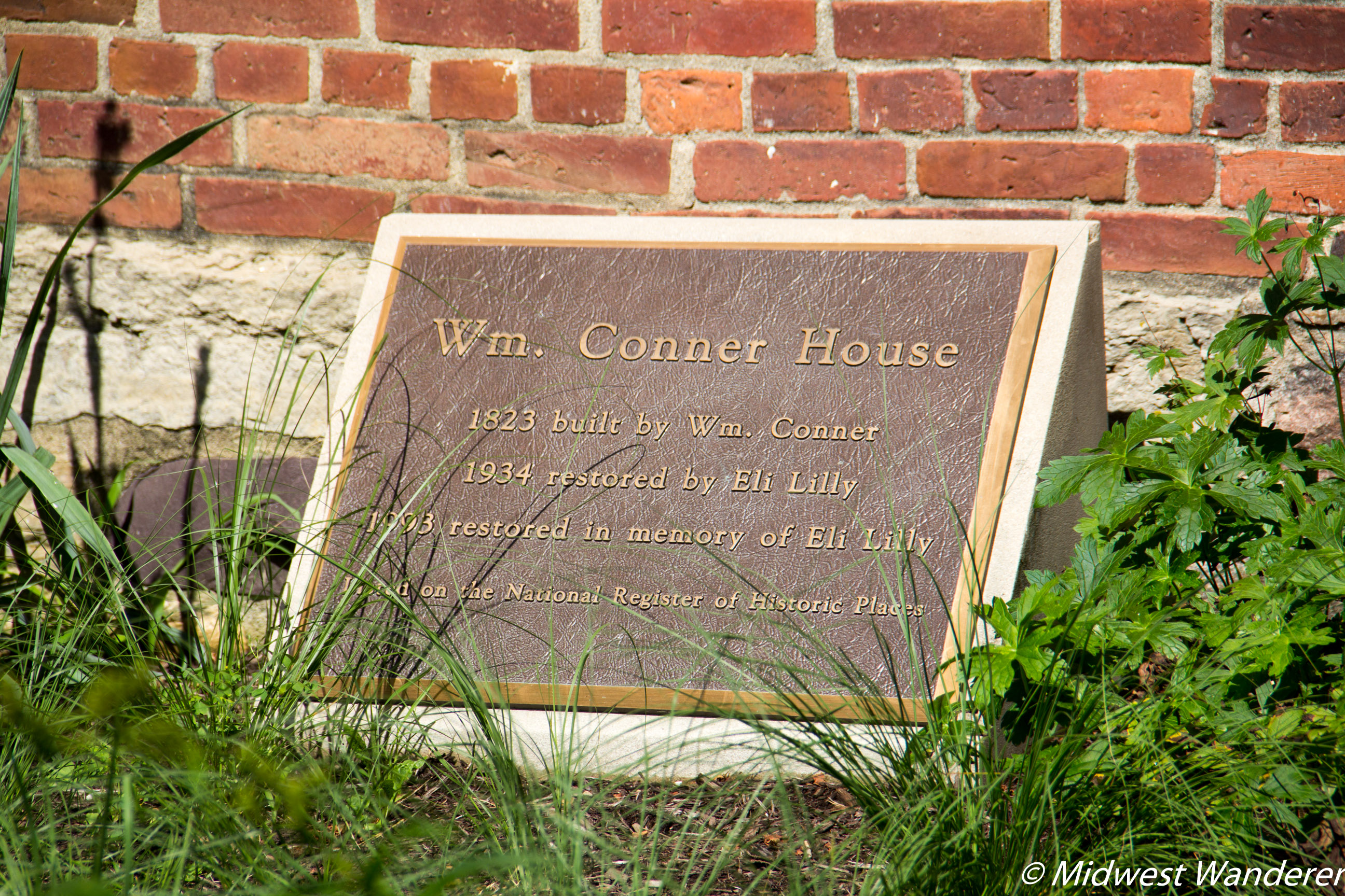 Conner Prairie House - Historical Plaque