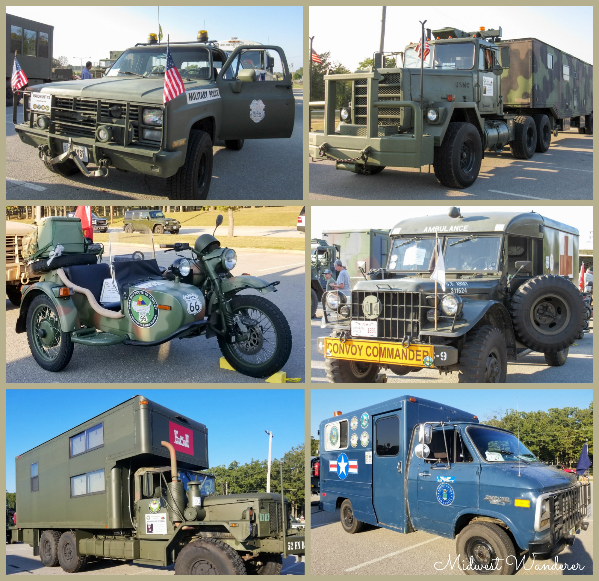 MVPA 2017 Route 66 Convoy - Collage 1