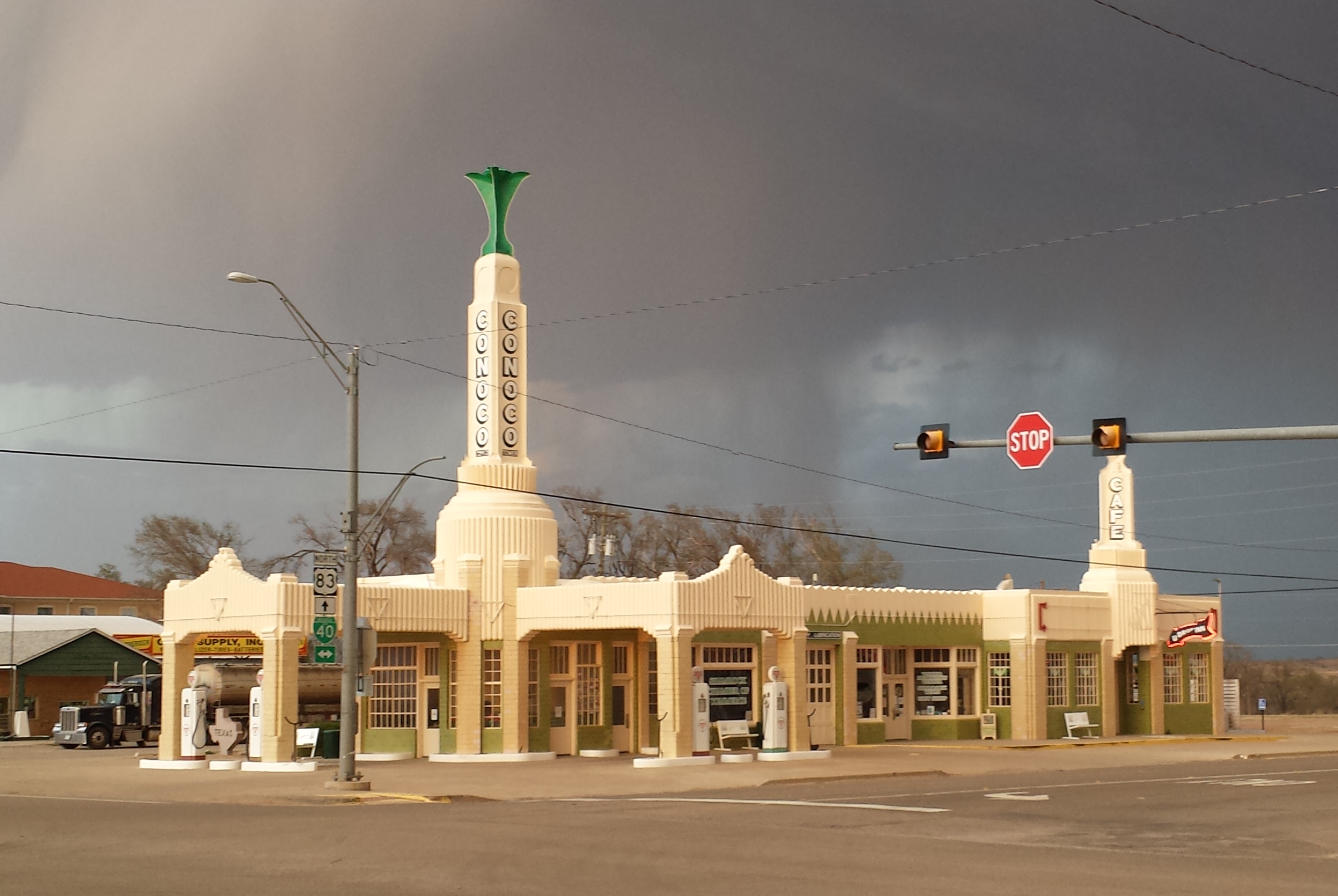 Route 66 Shamrock Texas, severe weather