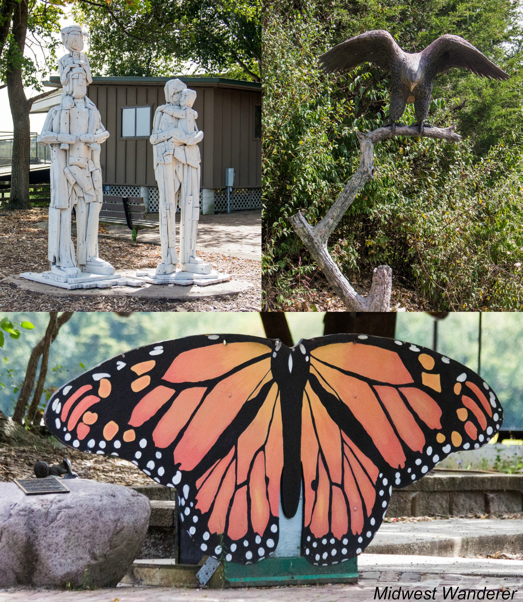 Wildlife Prairie Park sculptures