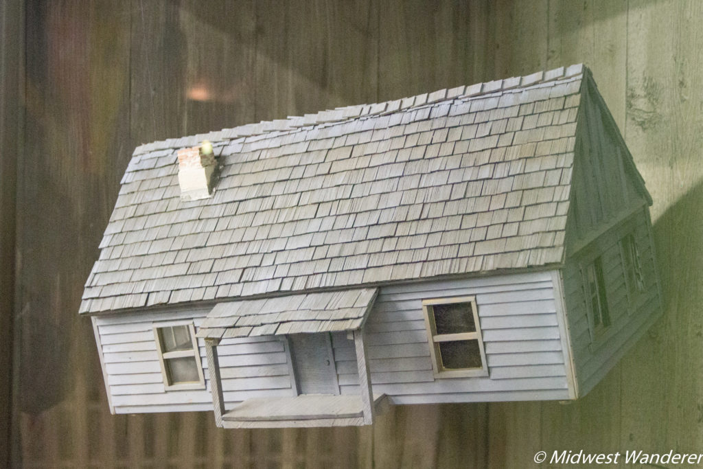The actual model of Dorthy's house that was used in the Wizard of Oz movie