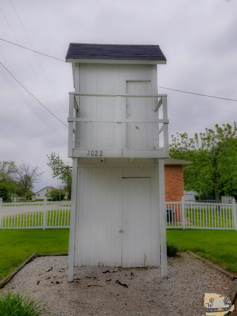 Two-Story Outhouse in Gays, Illinois -