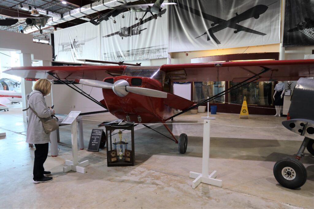 Several small planes are among the exhibits at the Mississippi Aviation Heritage Museum in Gulfport, Mississippi