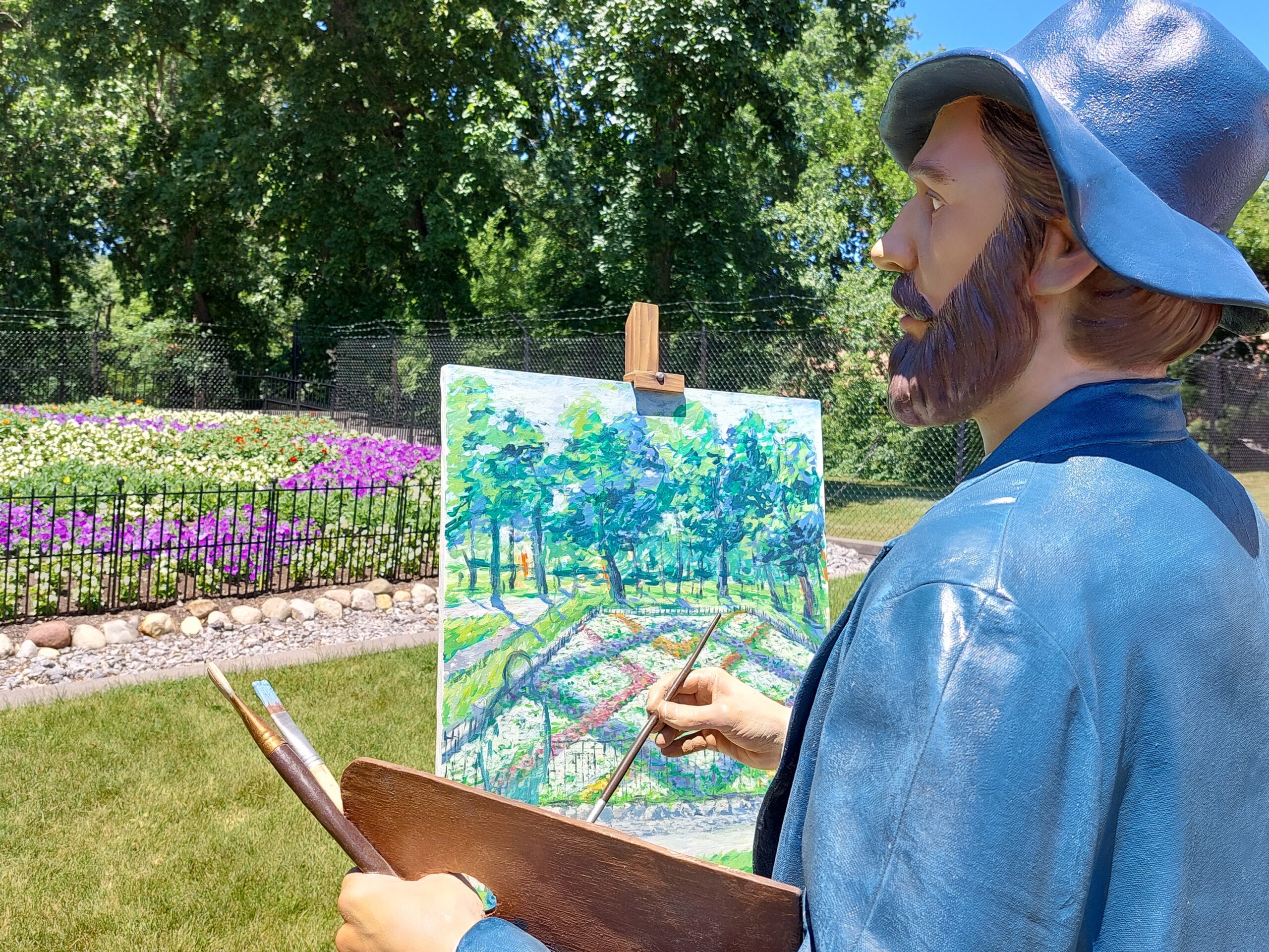 Monet Our Visiting Artist at Wellfield Botanic Gardens