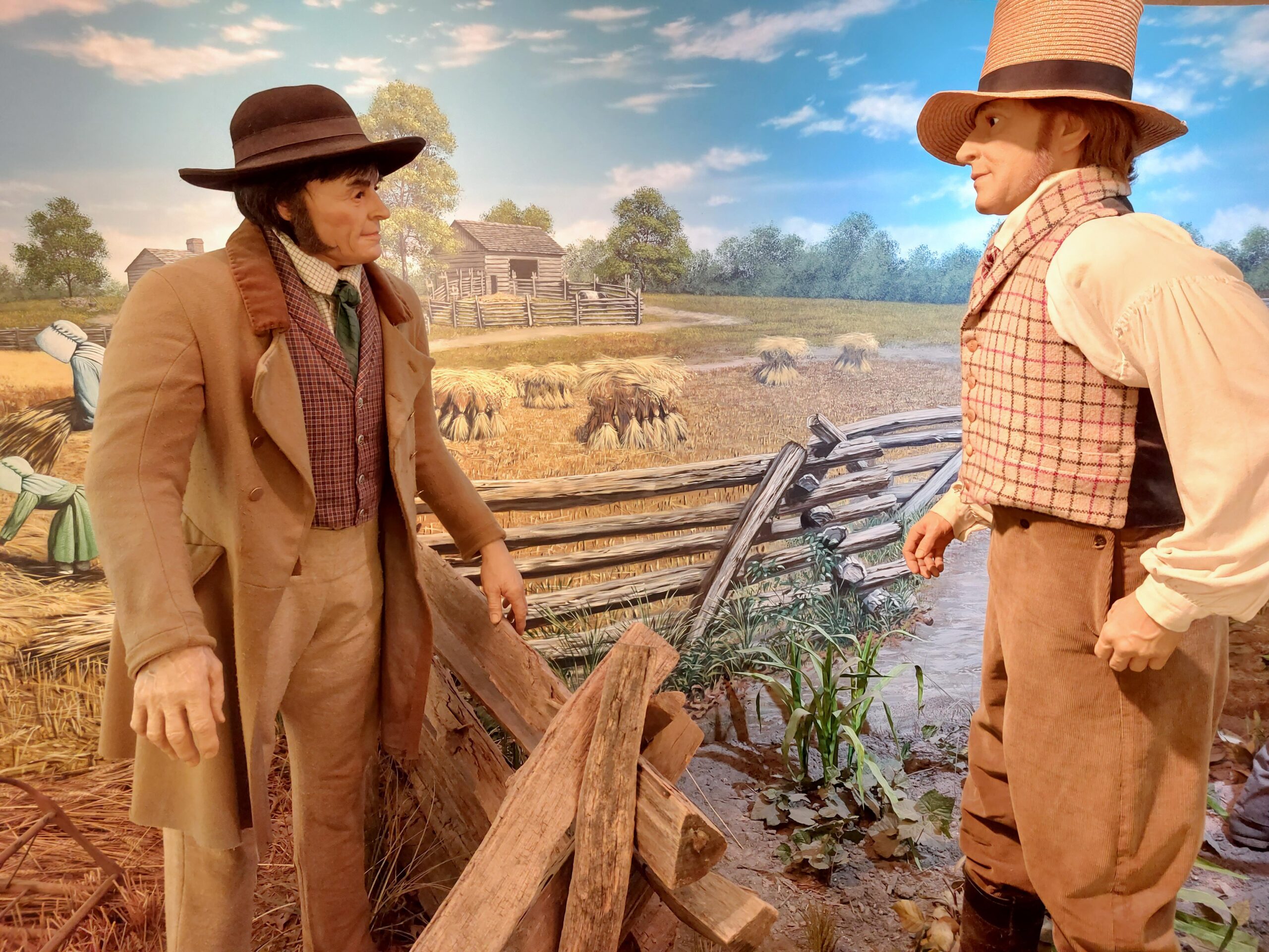 Lincoln Log Cabin Museum diorama