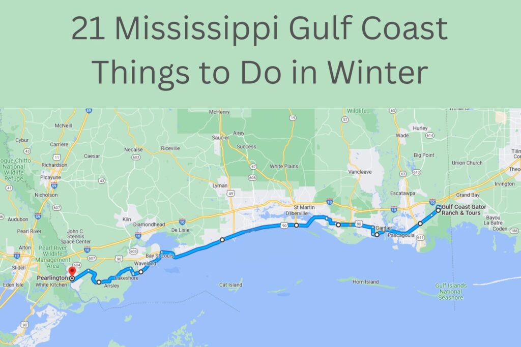 Map of the Mississippi Gulf Coast