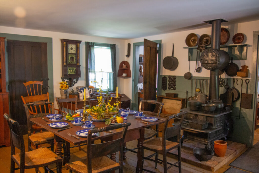 Dining room in the John Deere home