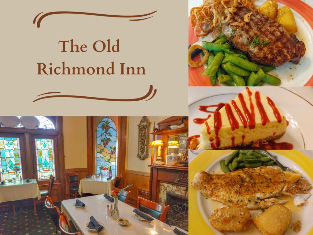 Collage of images from the Old Richmond Inn
