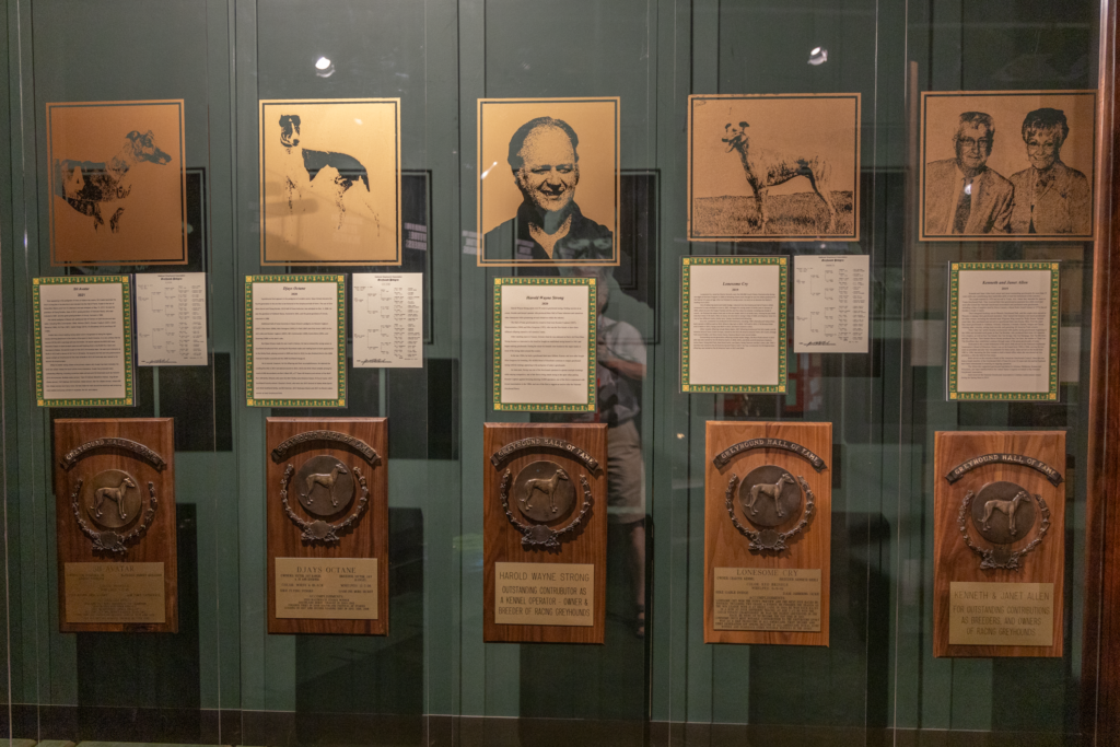 Hall of fame inductee plaques