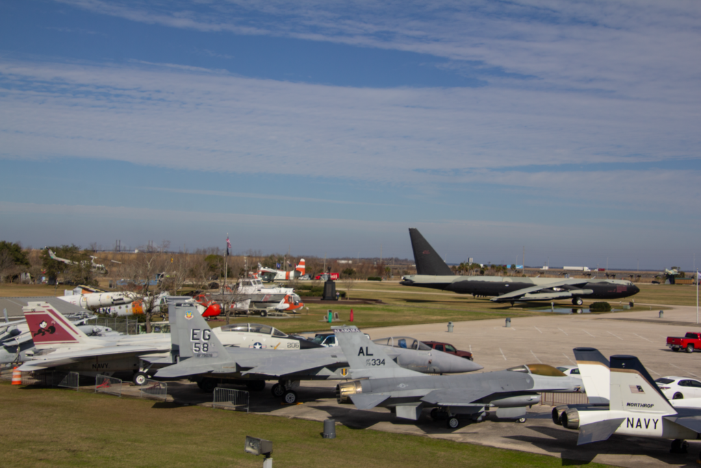 Military aircraft at the USS Alabama Battleship Memorial Park
