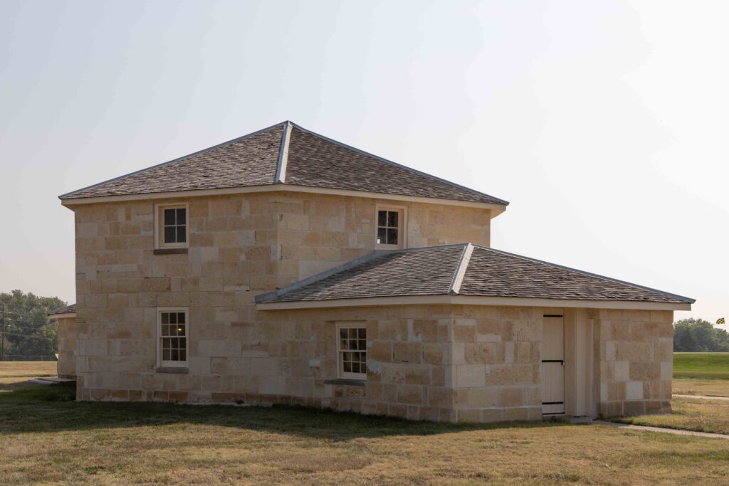 Outside view of the Blockhouse